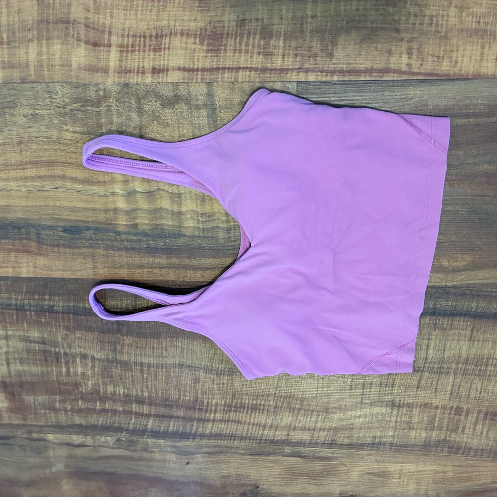 Purple Sleeveless Crop Top